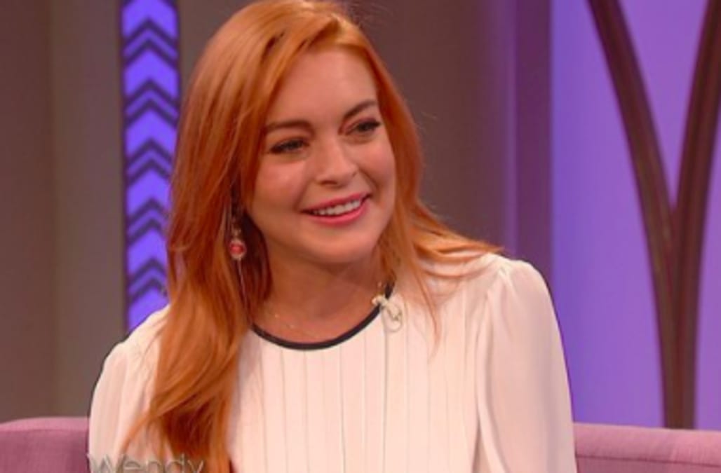 Lindsay dina lohan küsst geburtstag foto 1